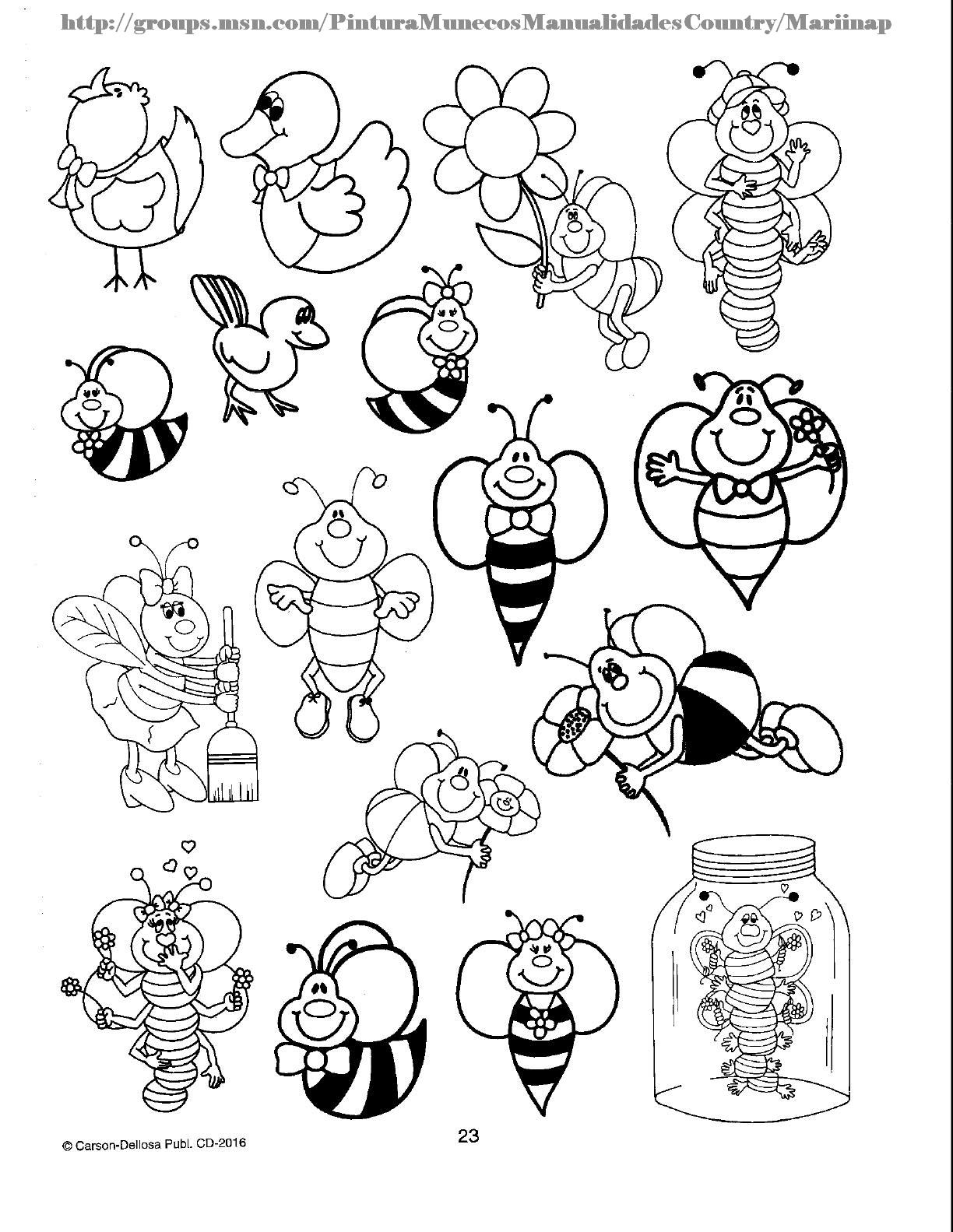 Pszczoły kolorowanki